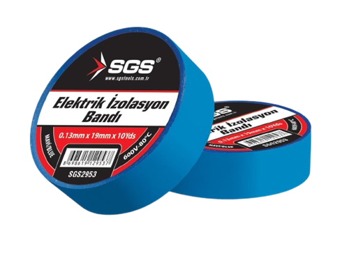 SGS ELEKTRİK İZOLASYON BANDI MAVİ 19MM*10YRD